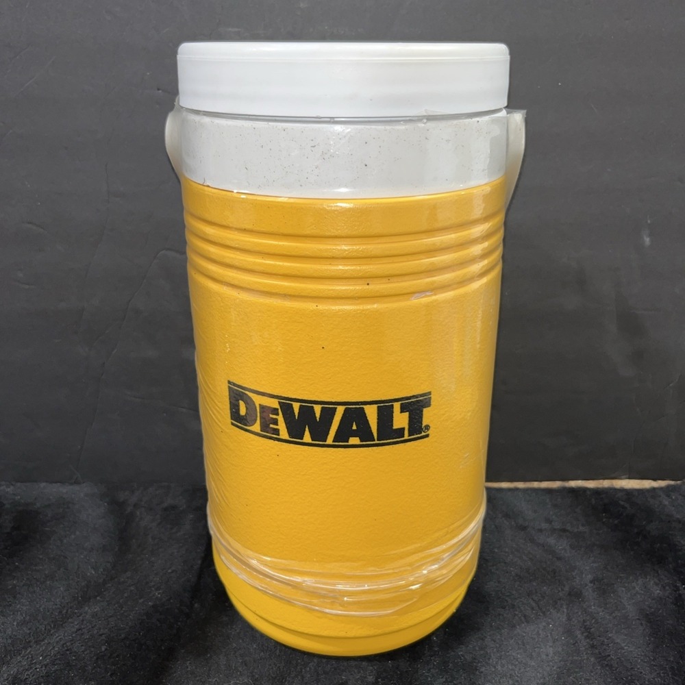 VTG Y2K DeWalt Coleman Yellow 1/2 Gallon Water Jug Cooler 5690 (?) Flip Spout